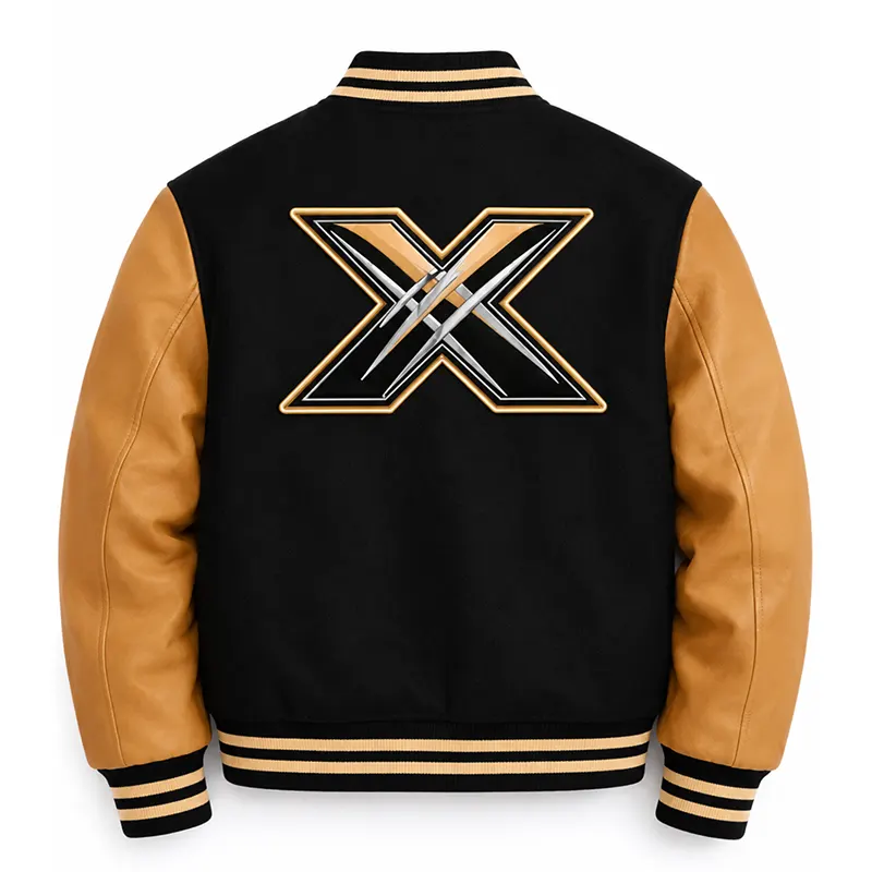 X-Men Wolverine Cosplay Varsity Jacket 1 X-Men Wolverine Cosplay Varsity Jacket <p>Bring a classic athletic edge to your wardrobe with the <strong>X-Men Wolverine Cosplay Varsity Jacket</strong>. This varsity jacket style suits streetwear, casual layering, game-day inspired looks, and collectors.</p>