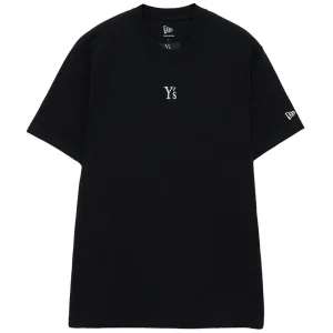 Y's x New Era Short Sleeve Black Cotton Tee