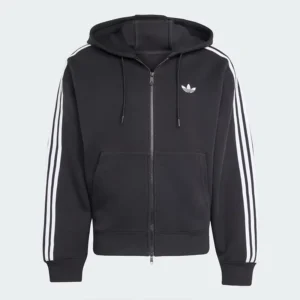 Adidas Adicolor Spacer Oversized Black Zip-up Hoodie