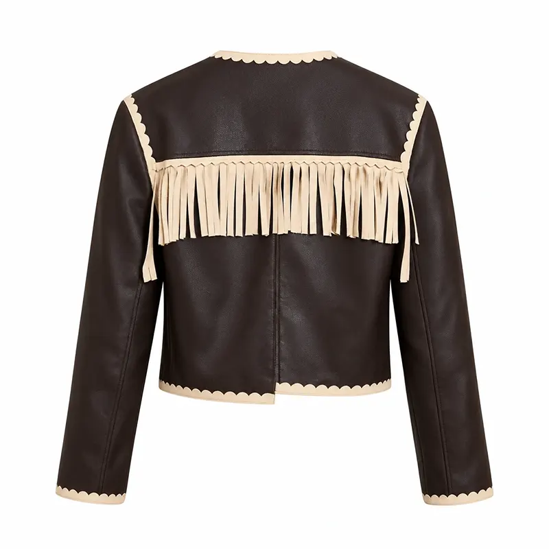 Brilliant Minds Fringe Leather Jacket 1 Brilliant Minds Fringe Leather Jacket <p>Elevate your wardrobe with the <strong>Brilliant Minds Fringe Leather Jacket</strong>, a standout jacket designed for fans of modern streetwear and statement fashion. Featuring leather-inspired outerwear styling and statement fringe detailing, it offers a versatile look for casual outfits, game-day style, concerts, and everyday wear. Shop the Brilliant Minds Fringe Leather Jacket online in the USA for a bold, trend-focused addition to your collection.</p>