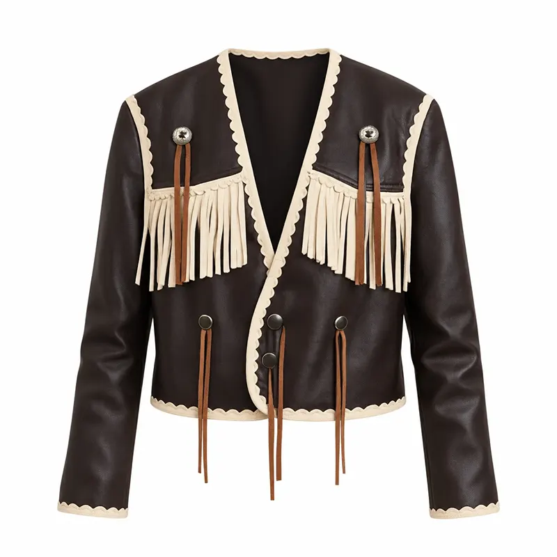 Brilliant Minds Fringe Leather Jacket Brilliant Minds Fringe Leather Jacket <p>Elevate your wardrobe with the <strong>Brilliant Minds Fringe Leather Jacket</strong>, a standout jacket designed for fans of modern streetwear and statement fashion. Featuring leather-inspired outerwear styling and statement fringe detailing, it offers a versatile look for casual outfits, game-day style, concerts, and everyday wear. Shop the Brilliant Minds Fringe Leather Jacket online in the USA for a bold, trend-focused addition to your collection.</p>