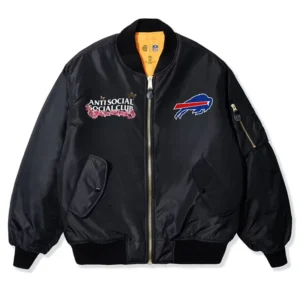 Areena Design <p>Elevate your outerwear collection with the <strong>Buffalo Bills AntiSocialSocialClub x NFL MA-1 Full-Zip Blossom Bomber Jacket</strong>. This MA-1 inspired bomber combines recognizable team style with a bold streetwear influence for Buffalo Bills fans. Its versatile profile works for game days, casual layering, urban outfits, and seasonal wear. A strong choice for shoppers looking for a distinctive sports-inspired bomber jacket online.</p> Buffalo Bills AntiSocialSocialClub x NFL MA-1 Full-Zip Blossom Bomber Jacket <p>Elevate your outerwear collection with the <strong>Buffalo Bills AntiSocialSocialClub x NFL MA-1 Full-Zip Blossom Bomber Jacket</strong>. This MA-1 inspired bomber combines recognizable team style with a bold streetwear influence for Buffalo Bills fans. Its versatile profile works for game days, casual layering, urban outfits, and seasonal wear. A strong choice for shoppers looking for a distinctive sports-inspired bomber jacket online.</p>