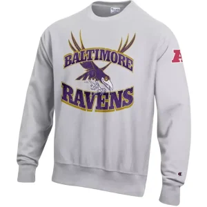 Champion NFL x Disney Maleficent's Raven Baltimore Ravens Pullover Sweatshirt
