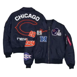 Chicago Bears New Era x Alpha Industries MA-1 Bomber Jacket