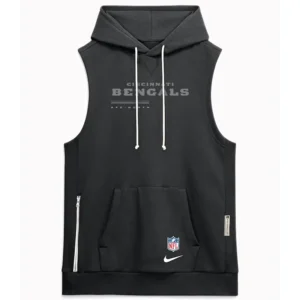 Cincinnati Bengals 2026 Sideline Sleeveless Hoodie