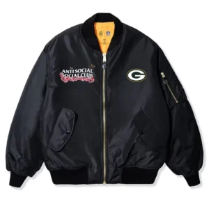 Areena Design <p>Elevate your outerwear collection with the <strong>Green Bay Packers AntiSocialSocialClub x NFL MA-1 Full-Zip Blossom Bomber Jacket</strong> in a green colorway. This MA-1 inspired bomber combines recognizable team style with a bold streetwear influence for Green Bay Packers fans. Its versatile profile works for game days, casual layering, urban outfits, and seasonal wear. A strong choice for shoppers looking for a distinctive sports-inspired bomber jacket online.</p> Green Bay Packers AntiSocialSocialClub x NFL MA-1 Full-Zip Blossom Bomber Jacket <p>Elevate your outerwear collection with the <strong>Green Bay Packers AntiSocialSocialClub x NFL MA-1 Full-Zip Blossom Bomber Jacket</strong> in a green colorway. This MA-1 inspired bomber combines recognizable team style with a bold streetwear influence for Green Bay Packers fans. Its versatile profile works for game days, casual layering, urban outfits, and seasonal wear. A strong choice for shoppers looking for a distinctive sports-inspired bomber jacket online.</p>
