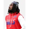 Areena Design <p>Upgrade your streetwear and fanwear rotation with the <strong>LA Rams x Elwood Retro Helmet Windbreaker Jacket</strong>, a retro-inspired windbreaker jacket designed for a bold, modern look and easy everyday styling.</p><ul><li>Distinctive LA Rams x Elwood Retro Helmet Windbreaker Jacket inspired design</li><li>Versatile choice for casual wear, game day, events, or street style</li><li>Ideal for fans and collectors looking for standout apparel</li></ul> James Cook 2026 Buffalo Bills Sideline Sleeveless Hoodie