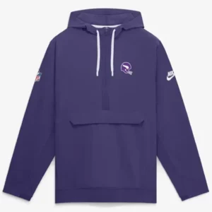 Kevin O’Connell 2026 Minnesota Vikings Hooded Anorak Jacket