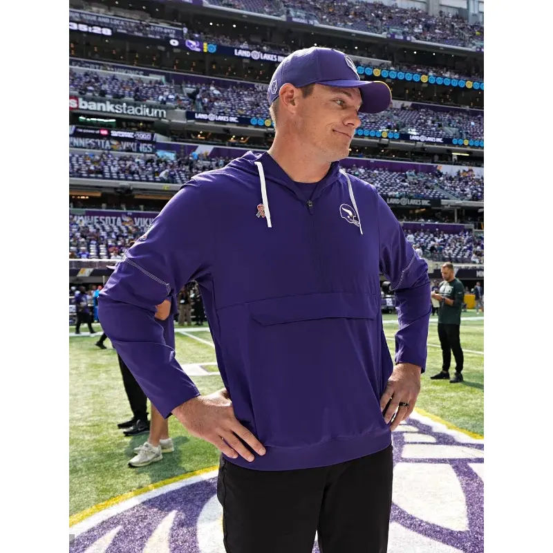 Kevin O’Connell 2026 Minnesota Vikings Hooded Anorak Jacket 5 Kevin O’Connell 2026 Minnesota Vikings Hooded Anorak Jacket <p>Upgrade your streetwear and fanwear rotation with the <strong>Kevin O’Connell 2026 Minnesota Vikings Hooded Anorak Jacket</strong>, a statement anorak jacket designed for a bold, modern look and easy everyday styling.</p><ul><li>Distinctive Kevin O’Connell 2026 Minnesota Vikings Hooded Anorak Jacket inspired design</li><li>Versatile choice for casual wear, game day, events, or street style</li><li>Ideal for fans and collectors looking for standout apparel</li></ul>
