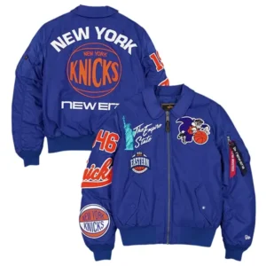 Knicks New Era x Alpha Industries MA-1 Bomber Jacket