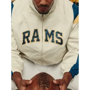 Areena Design <p>Upgrade your streetwear and fanwear rotation with the <strong>LA Rams x Elwood Retro Helmet Windbreaker Jacket</strong>, a retro-inspired windbreaker jacket designed for a bold, modern look and easy everyday styling.</p><ul><li>Distinctive LA Rams x Elwood Retro Helmet Windbreaker Jacket inspired design</li><li>Versatile choice for casual wear, game day, events, or street style</li><li>Ideal for fans and collectors looking for standout apparel</li></ul> LA Rams x Elwood Retro Helmet Cream Windbreaker Jacket