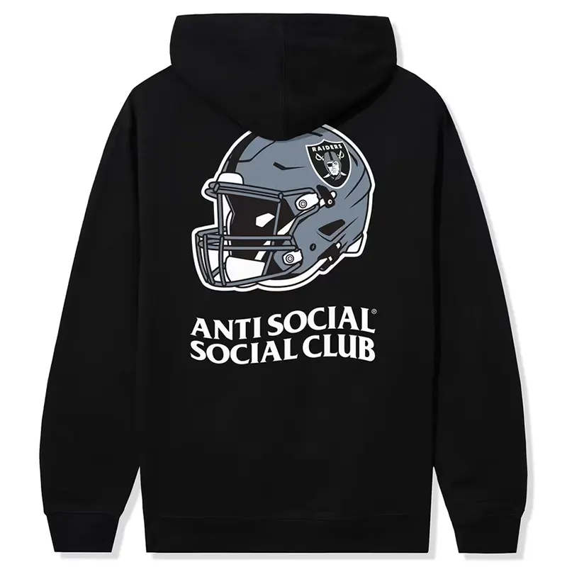 Las Vegas Raiders AntiSocialSocialClub x NFL Black Impact Hoodie Las Vegas Raiders AntiSocialSocialClub x NFL Black Impact Hoodie <p>Showcase modern sports streetwear with the <strong>Las Vegas Raiders AntiSocialSocialClub x NFL Black Impact Hoodie</strong> in a black colorway. This statement hoodie blends team-inspired identity with a bold collaborative aesthetic for Las Vegas Raiders fans. Ideal for game-day layering, casual outfits, travel, and everyday wear, it offers an easy way to bring fan style into your rotation. Shop this stylish hoodie online for a standout look.</p>