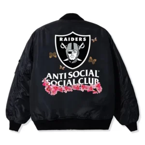 Areena Design <p>Elevate your outerwear collection with the <strong>Las Vegas Raiders AntiSocialSocialClub x NFL MA-1 Full-Zip Blossom Bomber Jacket</strong>. This MA-1 inspired bomber combines recognizable team style with a bold streetwear influence for Las Vegas Raiders fans. Its versatile profile works for game days, casual layering, urban outfits, and seasonal wear. A strong choice for shoppers looking for a distinctive sports-inspired bomber jacket online.</p> Las Vegas Raiders AntiSocialSocialClub x NFL MA-1 Full-Zip Blossom Bomber Jacket <p>Elevate your outerwear collection with the <strong>Las Vegas Raiders AntiSocialSocialClub x NFL MA-1 Full-Zip Blossom Bomber Jacket</strong>. This MA-1 inspired bomber combines recognizable team style with a bold streetwear influence for Las Vegas Raiders fans. Its versatile profile works for game days, casual layering, urban outfits, and seasonal wear. A strong choice for shoppers looking for a distinctive sports-inspired bomber jacket online.</p>