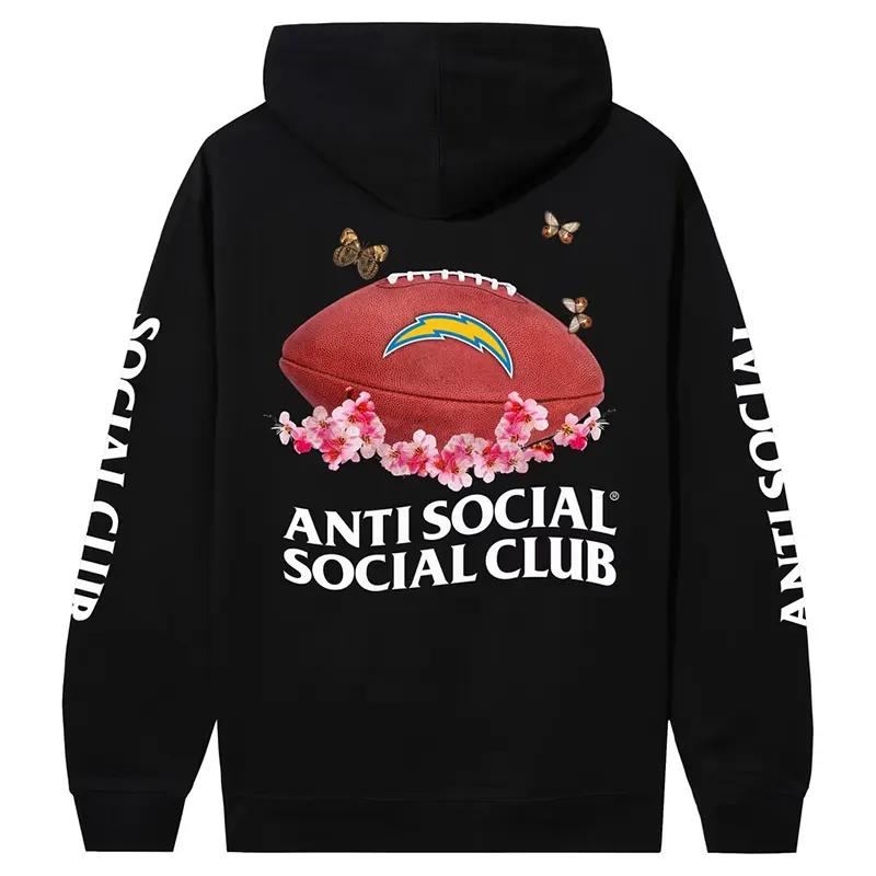 Los Angeles Chargers AntiSocialSocialClub x NFL Impact Blossom Hoodie 1 Los Angeles Chargers AntiSocialSocialClub x NFL Impact Blossom Hoodie <p>Showcase modern sports streetwear with the <strong>Los Angeles Chargers AntiSocialSocialClub x NFL Impact Blossom Hoodie</strong>. This statement hoodie blends team-inspired identity with a bold collaborative aesthetic for Los Angeles Chargers fans. Ideal for game-day layering, casual outfits, travel, and everyday wear, it offers an easy way to bring fan style into your rotation. Shop this stylish hoodie online for a standout look.</p>