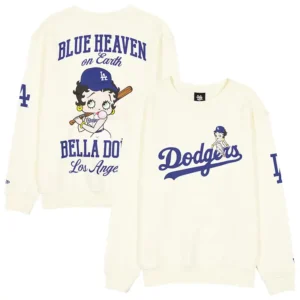 MLB Los Angeles Dodgers New Era x Bella Doña Betty Boop Blue Heaven Sweatshirt