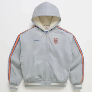 MLB New York Mets Madhappy Gray Full-Zip Hoodie