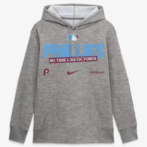 MLB Philadelphia Phillies Heather Gray Nike 2026 Postseason Hoodie