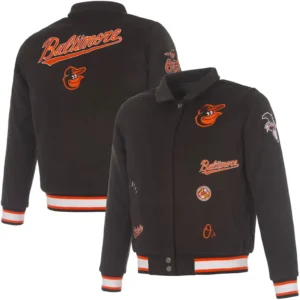 MLB Women's Baltimore Orioles JH Design Reversible Full-Snap Jacket