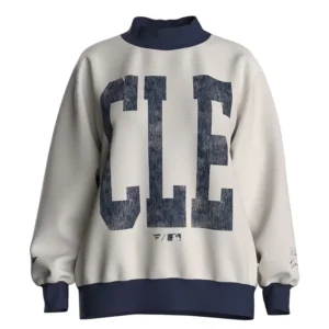 MLB Cleveland Guardians City Abbreviation Funnel Neck Sweatshirt