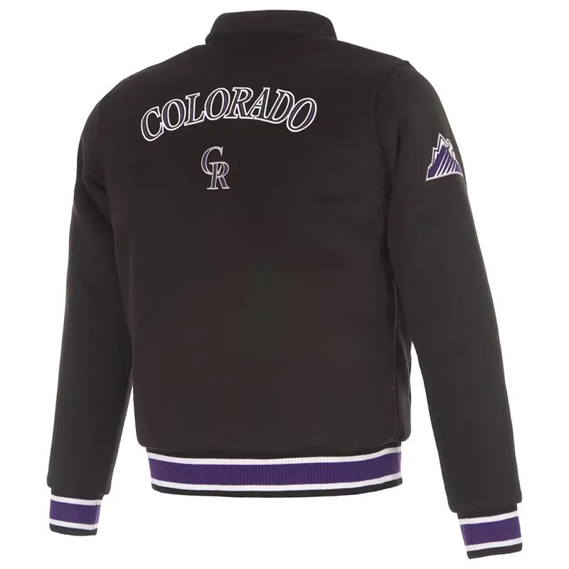 MLB Womens Colorado Rockies JH Design Reversible Full-Snap Jacket 3 MLB Women's Colorado Rockies JH Design Reversible Full-Snap Jacket <p>Shop the <strong>MLB Women's Colorado Rockies JH Design Reversible Full-Snap Jacket</strong>, a standout full-snap jacket designed with versatile reversible styling and classic full-snap closure. A strong choice for game-day outfits, casual streetwear, and fans who want recognizable team-inspired style.</p>