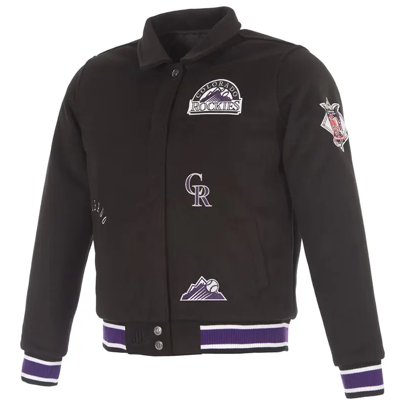 MLB Womens Colorado Rockies JH Design Reversible Full-Snap Jacket 4 MLB Women's Colorado Rockies JH Design Reversible Full-Snap Jacket <p>Shop the <strong>MLB Women's Colorado Rockies JH Design Reversible Full-Snap Jacket</strong>, a standout full-snap jacket designed with versatile reversible styling and classic full-snap closure. A strong choice for game-day outfits, casual streetwear, and fans who want recognizable team-inspired style.</p>
