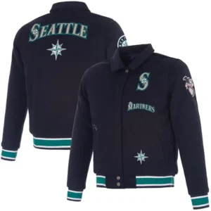 MLB Women's Seattle Mariners JH Design Reversible Full-Snap Jacket