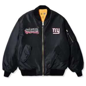 Areena Design <p>Elevate your outerwear collection with the <strong>New York Giants AntiSocialSocialClub x NFL MA-1 Full-Zip Blossom Bomber Jacket</strong>. This MA-1 inspired bomber combines recognizable team style with a bold streetwear influence for New York Giants fans. Its versatile profile works for game days, casual layering, urban outfits, and seasonal wear. A strong choice for shoppers looking for a distinctive sports-inspired bomber jacket online.</p> New York Giants AntiSocialSocialClub x NFL MA-1 Full-Zip Blossom Bomber Jacket <p>Elevate your outerwear collection with the <strong>New York Giants AntiSocialSocialClub x NFL MA-1 Full-Zip Blossom Bomber Jacket</strong>. This MA-1 inspired bomber combines recognizable team style with a bold streetwear influence for New York Giants fans. Its versatile profile works for game days, casual layering, urban outfits, and seasonal wear. A strong choice for shoppers looking for a distinctive sports-inspired bomber jacket online.</p>