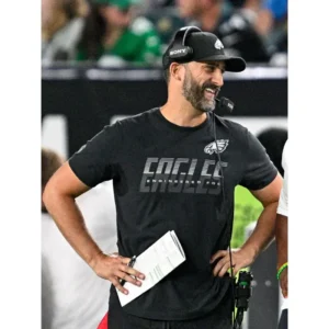 Areena Design <p>Upgrade your streetwear and fanwear rotation with the <strong>Nick Sirianni 2026 Philadelphia Eagles Sideline T-Shirt</strong>, a sideline-inspired T-shirt designed for a bold, modern look and easy everyday styling.</p><ul><li>Distinctive Nick Sirianni 2026 Philadelphia Eagles Sideline T-Shirt inspired design</li><li>Versatile choice for casual wear, game day, events, or street style</li><li>Ideal for fans and collectors looking for standout apparel</li></ul> Nick Sirianni 2026 Philadelphia Eagles Sideline T-Shirt <p>Upgrade your streetwear and fanwear rotation with the <strong>Nick Sirianni 2026 Philadelphia Eagles Sideline T-Shirt</strong>, a sideline-inspired T-shirt designed for a bold, modern look and easy everyday styling.</p><ul><li>Distinctive Nick Sirianni 2026 Philadelphia Eagles Sideline T-Shirt inspired design</li><li>Versatile choice for casual wear, game day, events, or street style</li><li>Ideal for fans and collectors looking for standout apparel</li></ul>