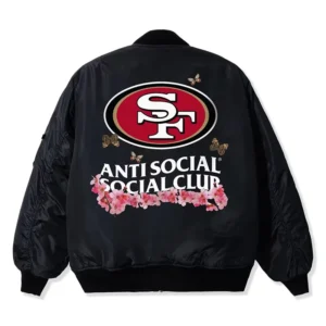 Areena Design <p>Elevate your outerwear collection with the <strong>San Francisco 49ers AntiSocialSocialClub x NFL MA-1 Full-Zip Blossom Bomber Jacket</strong>. This MA-1 inspired bomber combines recognizable team style with a bold streetwear influence for San Francisco 49ers fans. Its versatile profile works for game days, casual layering, urban outfits, and seasonal wear. A strong choice for shoppers looking for a distinctive sports-inspired bomber jacket online.</p> San Francisco 49ers AntiSocialSocialClub x NFL MA-1 Full-Zip Blossom Bomber Jacket <p>Elevate your outerwear collection with the <strong>San Francisco 49ers AntiSocialSocialClub x NFL MA-1 Full-Zip Blossom Bomber Jacket</strong>. This MA-1 inspired bomber combines recognizable team style with a bold streetwear influence for San Francisco 49ers fans. Its versatile profile works for game days, casual layering, urban outfits, and seasonal wear. A strong choice for shoppers looking for a distinctive sports-inspired bomber jacket online.</p>