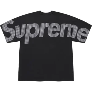 Supreme Black Checkerboard Intarsia Top