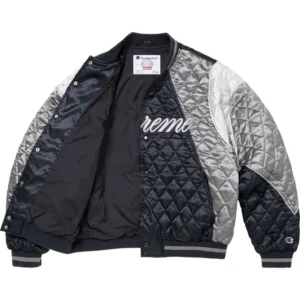 Areena Design <p>Elevate your wardrobe with the <strong>Supreme Champion Navy Quilted Satin Varsity Jacket</strong>, a standout jacket designed for fans of modern streetwear and statement fashion. Featuring smooth satin varsity styling and quilted detailing, it offers a versatile look for casual outfits, game-day style, concerts, and everyday wear. Shop the Supreme Champion Navy Quilted Satin Varsity Jacket online in the USA for a bold, trend-focused addition to your collection.</p> Supreme Champion Navy Quilted Satin Varsity Jacket <p>Elevate your wardrobe with the <strong>Supreme Champion Navy Quilted Satin Varsity Jacket</strong>, a standout jacket designed for fans of modern streetwear and statement fashion. Featuring smooth satin varsity styling and quilted detailing, it offers a versatile look for casual outfits, game-day style, concerts, and everyday wear. Shop the Supreme Champion Navy Quilted Satin Varsity Jacket online in the USA for a bold, trend-focused addition to your collection.</p>