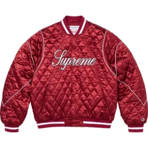 Supreme Champion Quilted Satin Varsity Jacket
