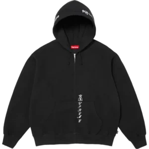 Supreme God Over Money Zip Up Hooded Sweatshirt