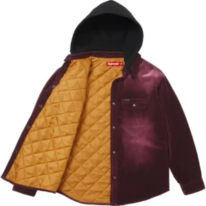 Areena Design <p>Shop the <strong>Supreme Plum Quilted Lined Hooded Velvet Snap Shirt</strong>, a standout snap shirt designed with comfortable lined construction and soft velvet-inspired finish. Ideal for streetwear rotations, seasonal layering, and collectors looking for a bold branded statement.</p> Supreme Quilted Lined Plum Hooded Velvet Snap Shirt