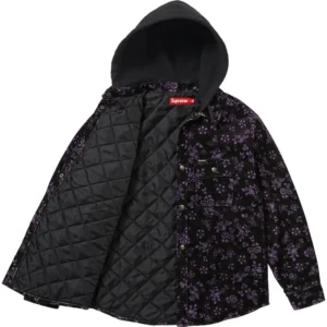 Areena Design <p>Shop the <strong>Supreme Quilted Lined Hooded Velvet Snap Shirt</strong>, a standout snap shirt designed with comfortable lined construction and soft velvet-inspired finish. Ideal for streetwear rotations, seasonal layering, and collectors looking for a bold branded statement.</p> Supreme Quilted Lined Hooded Black Velvet Snap Shirt