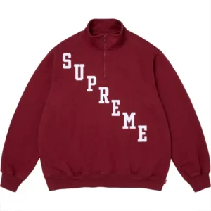 Supreme Slant Appliqué Half Zip Pullover