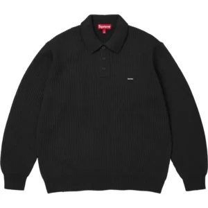 Supreme Small Box Black Sweater Polo