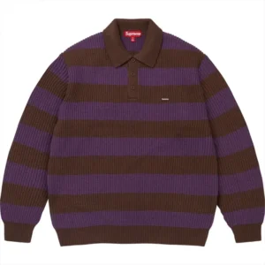 Supreme Small Box Brown Sweater Polo