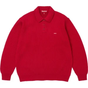 Supreme Small Box Red Sweater Polo