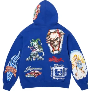 Areena Design <p>Shop the <strong>Supreme Stickers Royal Hooded Sweatshirt</strong>, a standout hooded sweatshirt designed with graphic streetwear detailing. Ideal for streetwear rotations, seasonal layering, and collectors looking for a bold branded statement.</p> Men's Supreme Royal Stickers Hooded Sweatshirt