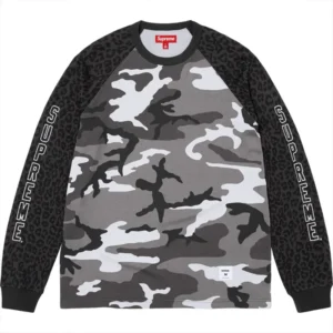 Supreme Wildlife Snow Camo Raglan Long Sleeves Top