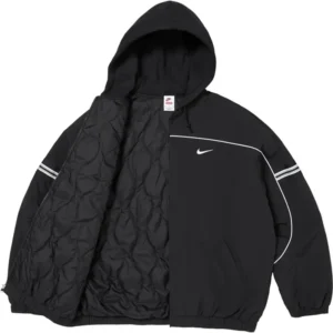 Areena Design <p>Shop the <strong>Supreme x Nike Nylon Black Hooded Jacket</strong>, a standout hooded jacket designed with lightweight nylon construction. Ideal for streetwear rotations, seasonal layering, and collectors looking for a bold branded statement.</p> Black Supreme x Nike Nylon Hooded Jacket