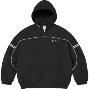 Supreme x Nike Nylon Black Hooded Jacket