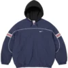 Areena Design <p>Shop the <strong>Supreme x Nike Nylon Black Hooded Jacket</strong>, a standout hooded jacket designed with lightweight nylon construction. Ideal for streetwear rotations, seasonal layering, and collectors looking for a bold branded statement.</p> Supreme x Nike Nylon Navy Hooded Jacket