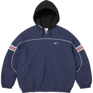 Supreme x Nike Nylon Navy Hooded Jacket