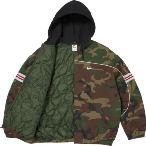 Areena Design <p>Shop the <strong>Supreme x Nike Nylon Woodland Camo Hooded Jacket</strong>, a standout hooded jacket designed with lightweight nylon construction and distinctive camouflage styling. Ideal for streetwear rotations, seasonal layering, and collectors looking for a bold branded statement.</p> Woodland Camo Supreme Nike Nylon Hooded Jacket
