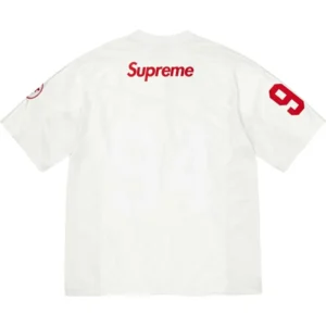 Areena Design <p>Shop the <strong>Supreme x Nike White Football Jersey</strong>, a standout football jersey designed with sport-inspired jersey styling. Ideal for streetwear rotations, seasonal layering, and collectors looking for a bold branded statement.</p> Supreme x Nike Football White Jersey