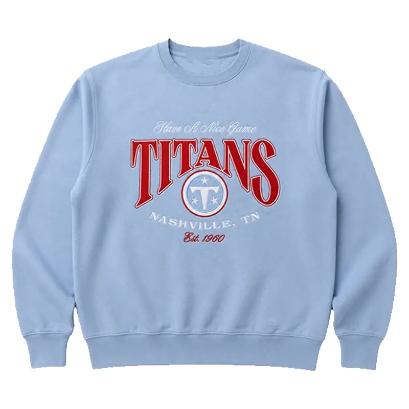 Tennessee Titans x HANG Sweatshirt 2 Tennessee Titans x HANG Sweatshirt <p>Upgrade your streetwear and fanwear rotation with the <strong>Tennessee Titans x HANG Sweatshirt</strong>, a statement sweatshirt designed for a bold, modern look and easy everyday styling.</p><ul><li>Distinctive Tennessee Titans x HANG Sweatshirt inspired design</li><li>Versatile choice for casual wear, game day, events, or street style</li><li>Ideal for fans and collectors looking for standout apparel</li></ul>