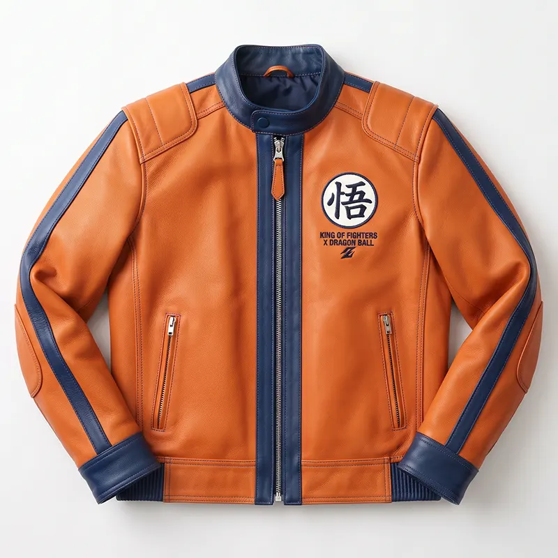 The King of Fighters Goku Leather Jacket 1 The King of Fighters Goku Leather Jacket <p>Elevate your wardrobe with the <strong>The King of Fighters Goku Leather Jacket</strong>, a standout jacket designed for fans of modern streetwear and statement fashion. Featuring leather-inspired outerwear styling, it offers a versatile look for casual outfits, game-day style, concerts, and everyday wear. Shop the The King of Fighters Goku Leather Jacket online in the USA for a bold, trend-focused addition to your collection.</p>