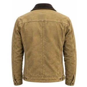 Areena Design <strong>Product Specifications:</strong> <ul> <li>Material: Cotton Fabric</li> <li>Lining: Soft Viscose Lining</li> <li>Front Closure: Zipper</li> <li>Collar Style: Turn Down Style</li> <li>Sleeves Type: Full Length</li> <li>Cuff Design: Round</li> <li>Pocket Details (Outer): Two Chest & Two Outer Pockets</li> <li>Pocket Details (Inner): Two Inner Pocket</li> <li>Color: Beige</li> </ul> Heart of the Beast Brad Pitt Cotton Jacket <strong>Product Specifications:</strong> <ul> <li>Material: Cotton Fabric</li> <li>Lining: Soft Viscose Lining</li> <li>Front Closure: Zipper</li> <li>Collar Style: Turn Down Style</li> <li>Sleeves Type: Full Length</li> <li>Cuff Design: Round</li> <li>Pocket Details (Outer): Two Chest & Two Outer Pockets</li> <li>Pocket Details (Inner): Two Inner Pocket</li> <li>Color: Beige</li> </ul>